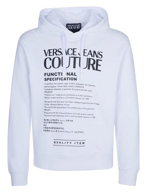 versace jeans couture pullover weiß|Versace Jeans Couture outlet.